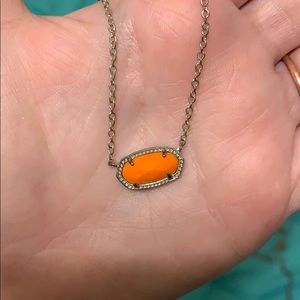 Orange Kendra Scott necklace